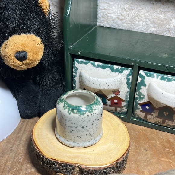 Vtg Home & Garden. Retired & “Rare” Party Birdhouse Collection Toothpick Holder - Picture 3 of 6